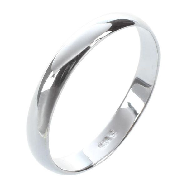 

cluster rings sterling silver plain band comfort fit ring solid 925 -3mm,17.3mm, Golden;silver