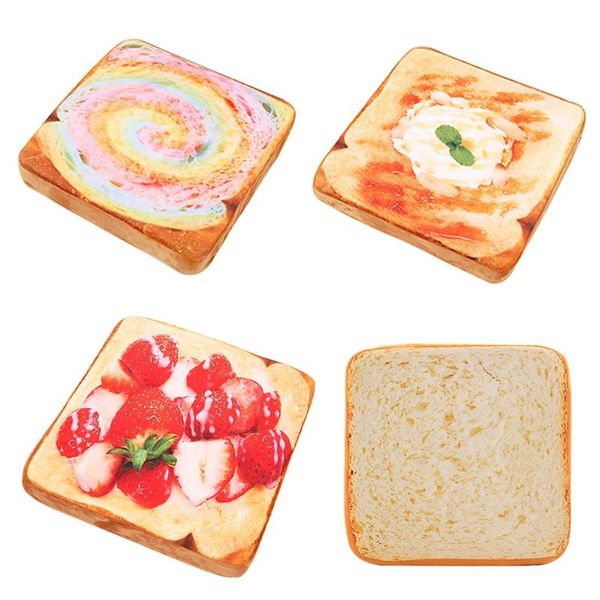 

cat beds & furniture soft bread plush cushion sofa toy for pet girl birthday gift home decoration office waist support nap blanket