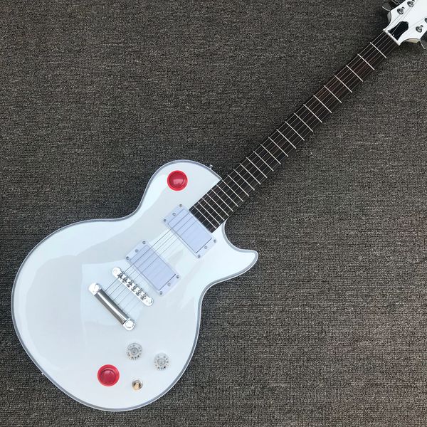 

electric guitar, rosewood fingerboard, chrome hardware, broken keys