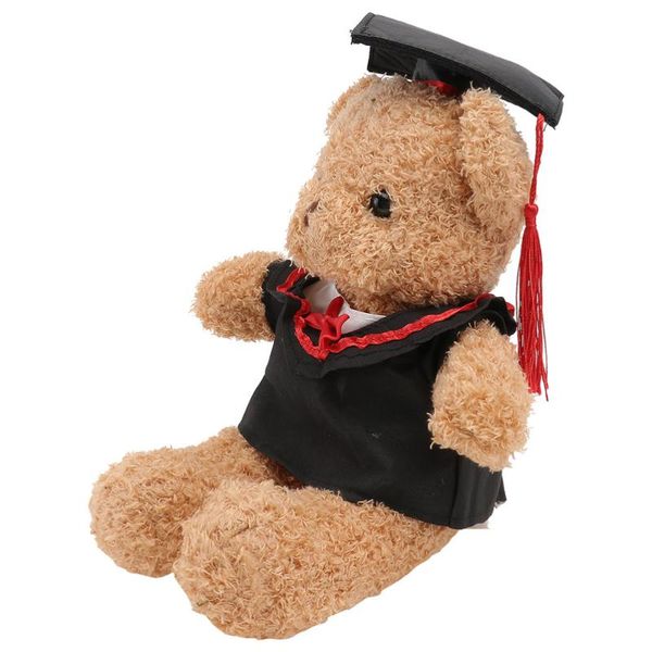 

gift wrap stuffed bear doll adorable cartoon senior year doctorial hat plush