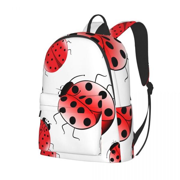 

backpack 2021 casual ladybugs school bag for teenage travel tote packbag