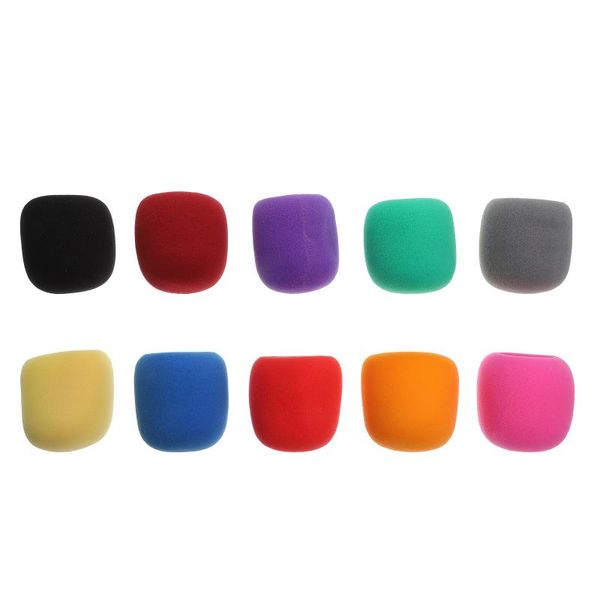 

microphones 10pcs microphone sponge protective covers windproof (assorted color)