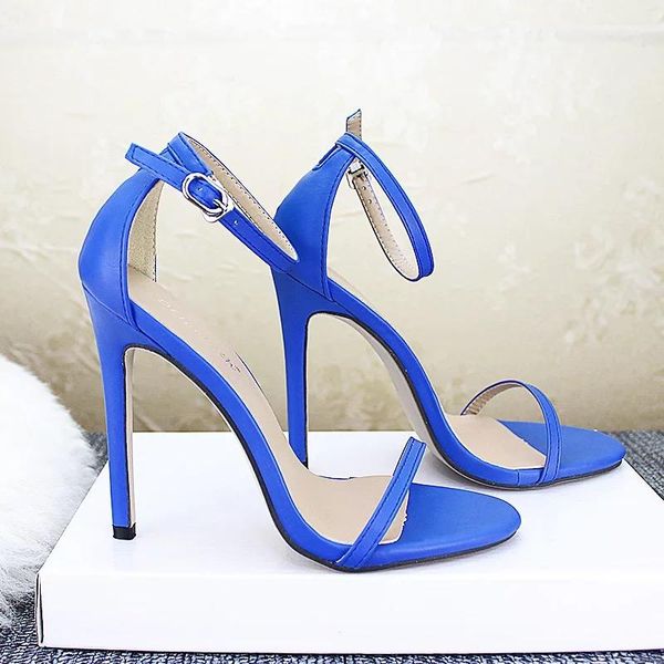 

shoes women sandals 2021 summer high heels pumps ladies shoe party zapatos de mujer chaussure femme thin ankle strap, Black