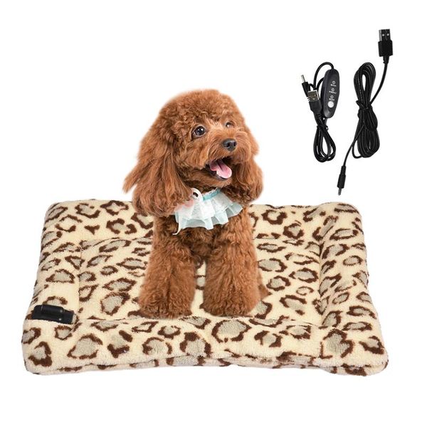 

kennels & pens pet heating pad safe indoor usb foldable dog and cat adjustable temperature warming mat for sale