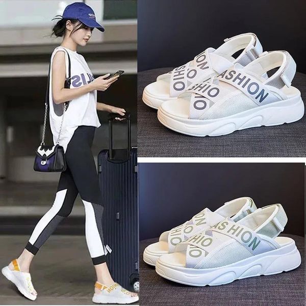 

dress shoes moipheng gladiator platform women's sandals 2021 summer fashion women chunky beach white comfortable sandalias mujer, Black