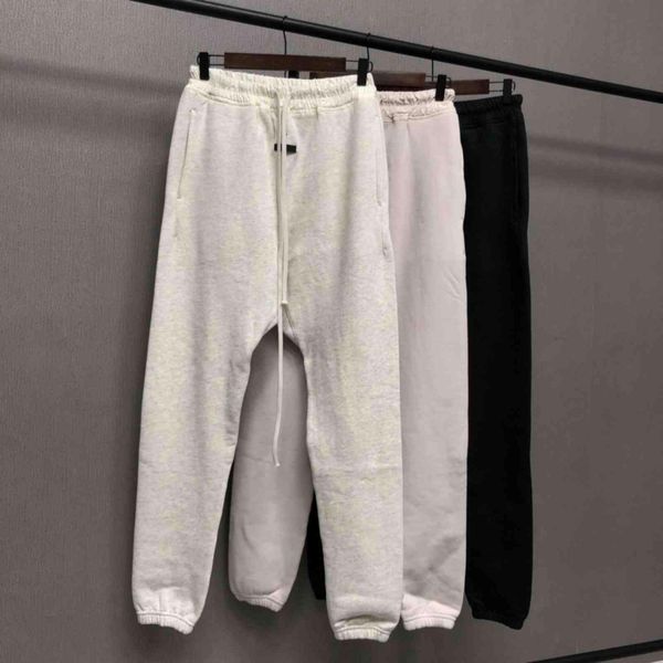 

men's pants 7th collection essentials men sweatpant letter print hip hop soft streetwear sport jogging trousers mbda, Black
