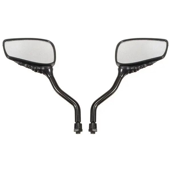 

chrome motorcycle skull mirror for harley softail dyna black