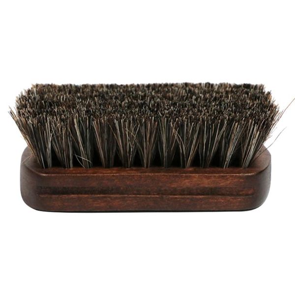 

car sponge shine polishing brush auto wash interior leather textile cleaning with horsehair bristle wood handle