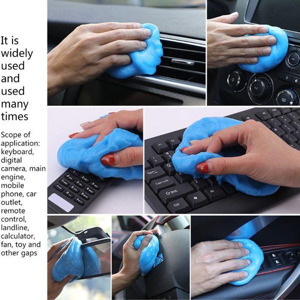 

car cleaning glue slime automobile cup holders sticky jelly gel compound dust wiper cleaner wholesale tools
