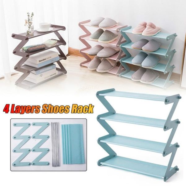 

layers z shape shoes rack tower shelf storage organizer holder stand non-woven fabric easy assemble clothing & wardrobe