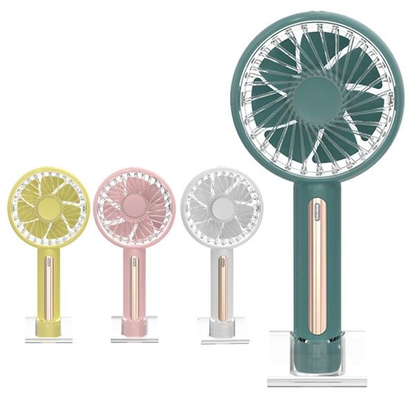 

electric fans mini portable fan usb charging dual-use color adjustable cooler outdoor travel deskhandheld