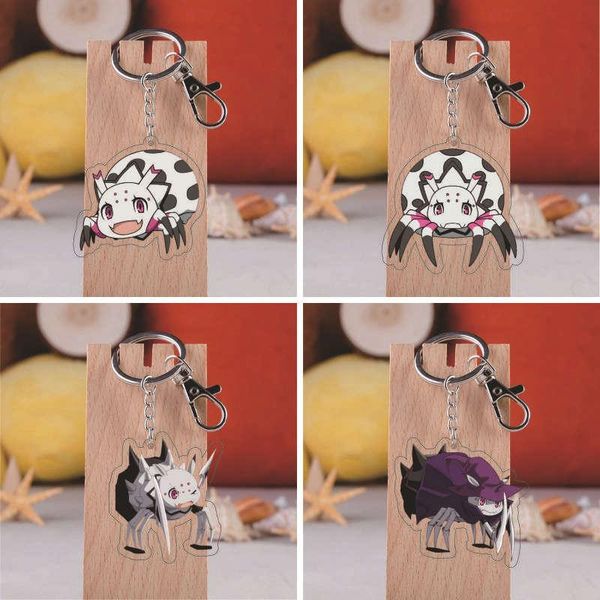 

keychains reincarnated spider acrylic key chain pendant anime fans llavero, Silver