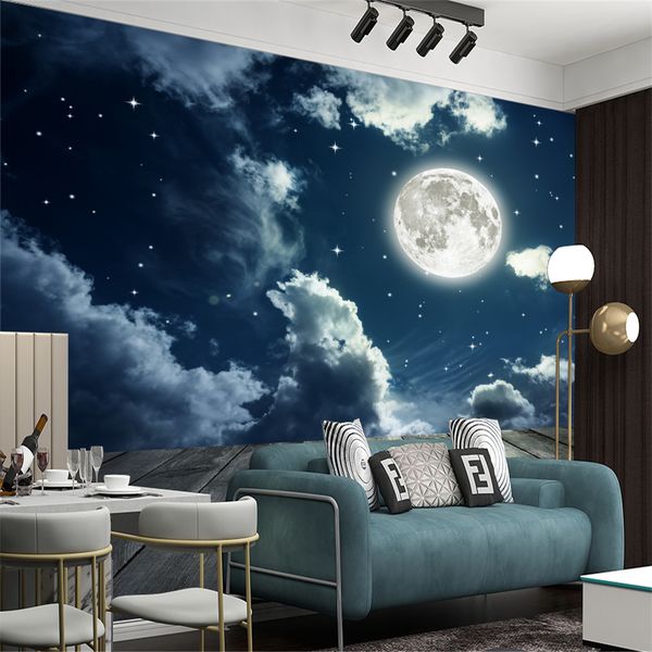 Romantische 3d landschaft tapeten schöne raumplanet wandbild wohnzimmer schlafzimmer hause malerei wallpapers