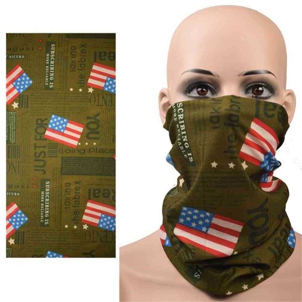 

china american flag printed children's headscarf outdoor shading mask casual fashion riding mask sports ski hiking running supplies g72, Blue