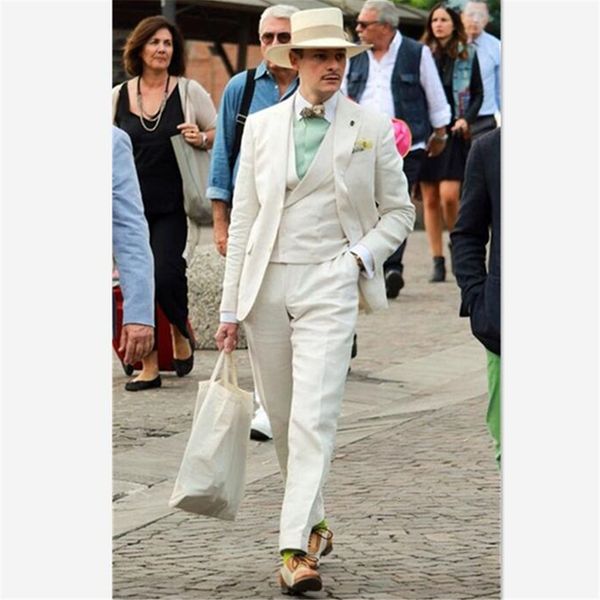 

men's suits & blazers classic men's tux smolking groom thin suit and culine evening suits for men beach blazer casual double breas, White;black