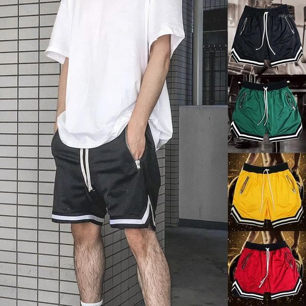 

basketball sports five shorts black red yellow green anti-pilling breathable quick-drying loose fitness men's, White;black