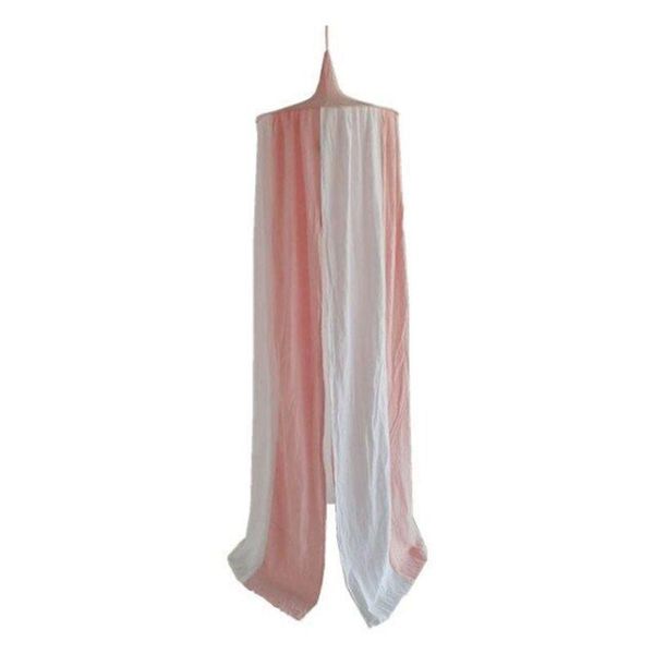 

nordic baby color block canopy tent mosquito mesh princess children bedding dome bed hanging bedcover curtain crib netting room