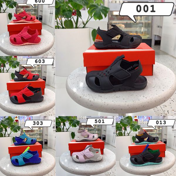 

sunray protect 2 ps td kids boys girls shoes preschool toddler sandals beach aqua blue university red anthracite water closed toe, Black;red