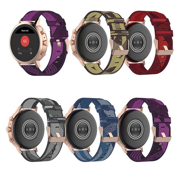 

watch bands nylon 18mm 20mm 22mm watchband for samsung galaxy 46mm 42mm gear s3 s2 sport strap replacement, Black;brown