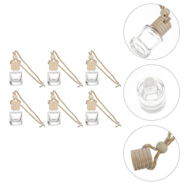 

storage bottles & jars 6pcs empty car hanging perfume bottle pendant