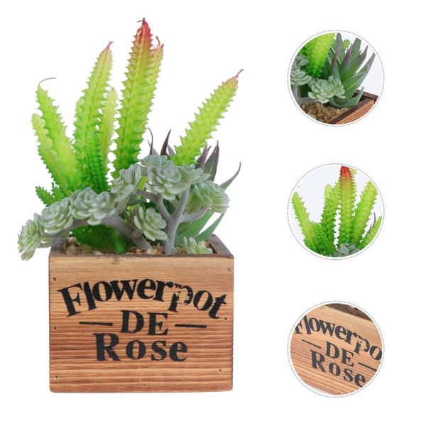

1pc fake plant craft decor succulent decorative flowers & wreaths