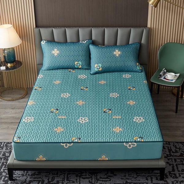 

sheets & sets latex fitted sheet printing foldable cooling summer sleeping mat queen size lovely mattress protector cool bed cover
