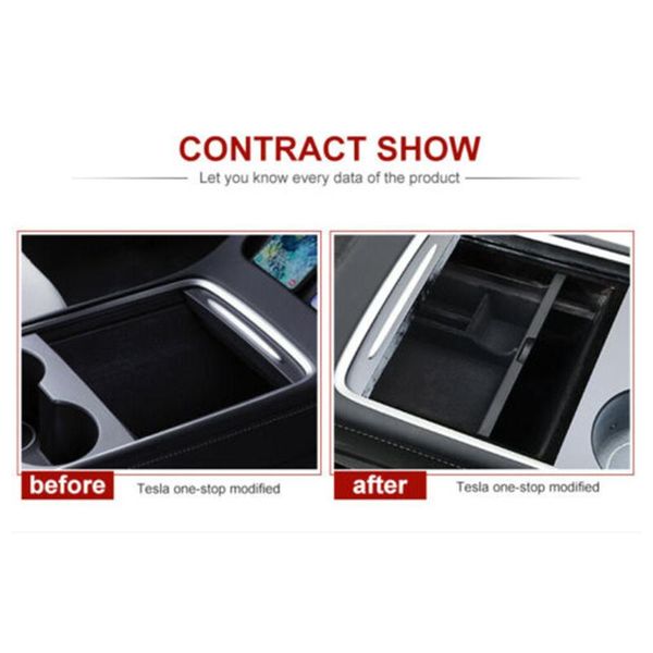 

car organizer abs storage box central console brand durable