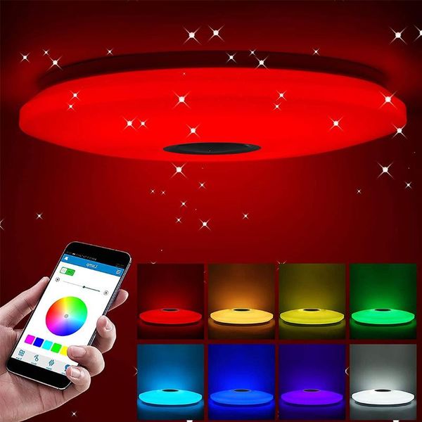 

modern smart led ceiling light wifi / app control lamp rgb dimming 36w lights