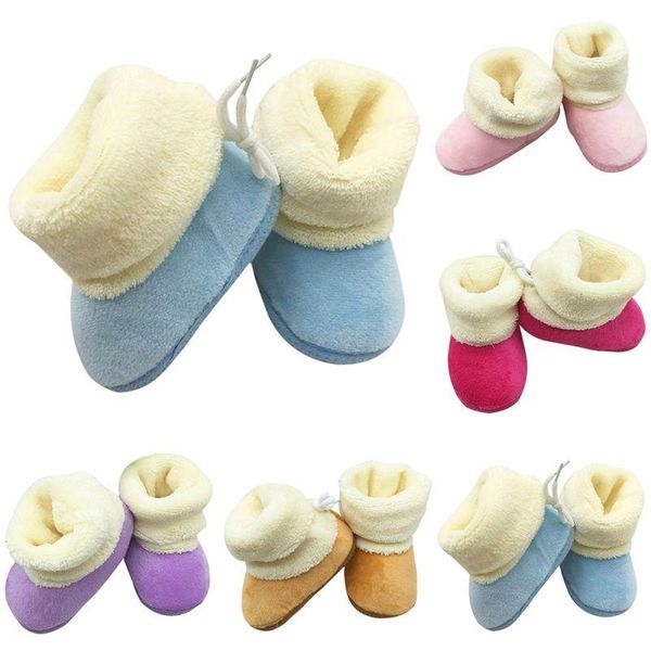 

first walkers bobora baby girls shoes booties winter warm flexible anti-slip infant boys bootie