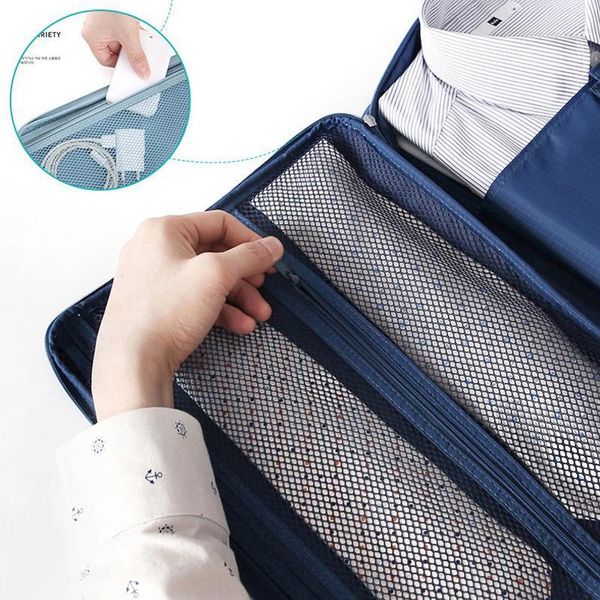 Saklama kutusu açık gömlek ve kravat çanta iş gezisi için taşınabilir çok fonksiyonlu koleksiyon organizatörleri giysi çantaları