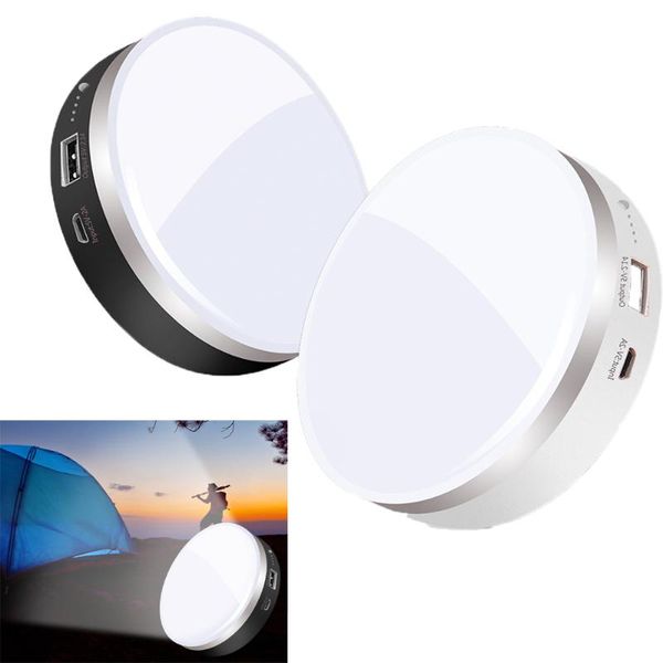 

portable lanterns led camping light usb rechargeble outdoor lantern 3-gears adjustable magnetic 10000mah power bank emergency lamp