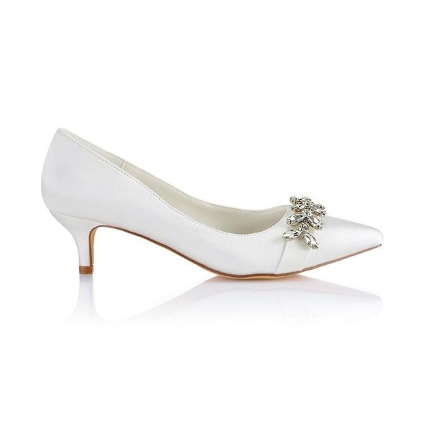 

dress shoes 5 cm middle heel comfortable wedding party prom pumps with silver metal decoration, Black