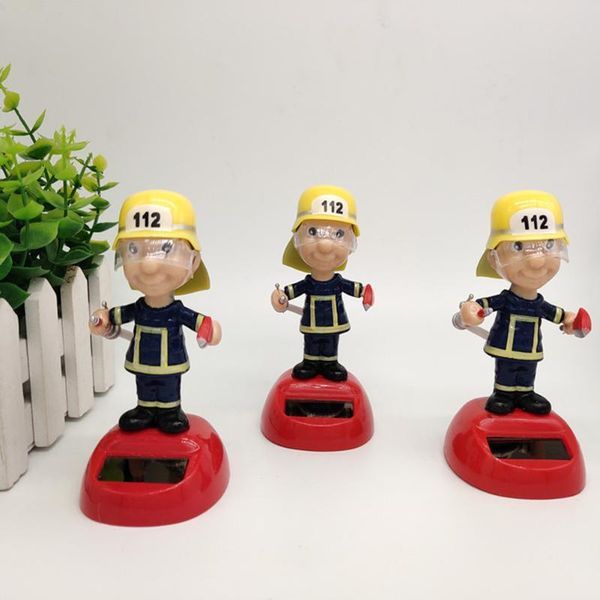 

interior decorations shaking head figure car ornaments auto firefighter doll accessory toys ornament