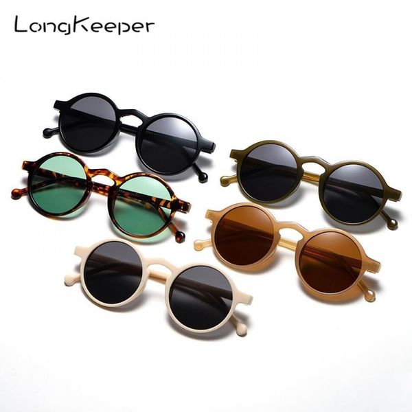 

LongKeeper Fashion Round sunglasses Women Classic vintage punk sunglasses For men Driving glasses Leopard Black glasses Glasses wholesale, Silver