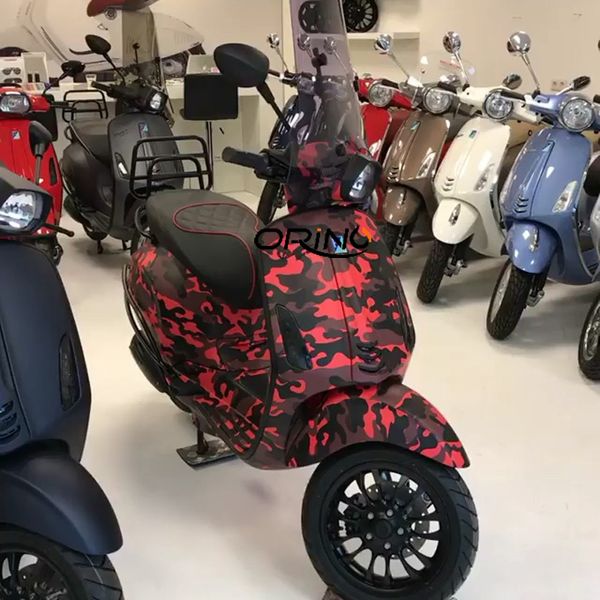 

graphics printed black red camouflage vinyl roll adhesive sticker car wrap foil with air release bubbles free