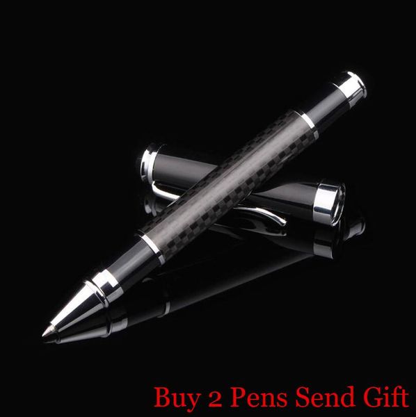 

ballpoint pens arrival brand full metal carbon fiber roller pen office executive business men writing, Blue;orange