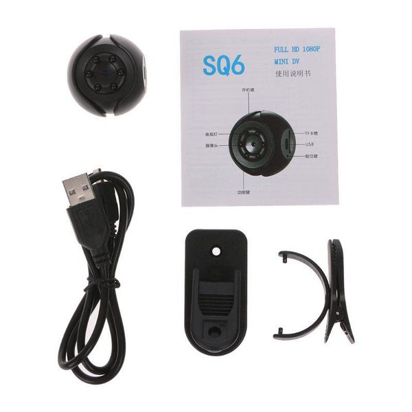 

cameras sq6 full hd 1080p night vision dv dvr motion detection security sensor camcorder portable