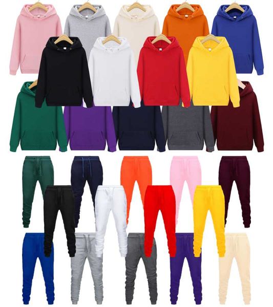 

men's hoodies & sweatshirts fashion brand men's/women's 2021 spring autumn male casual solid color sweatshirt, Black