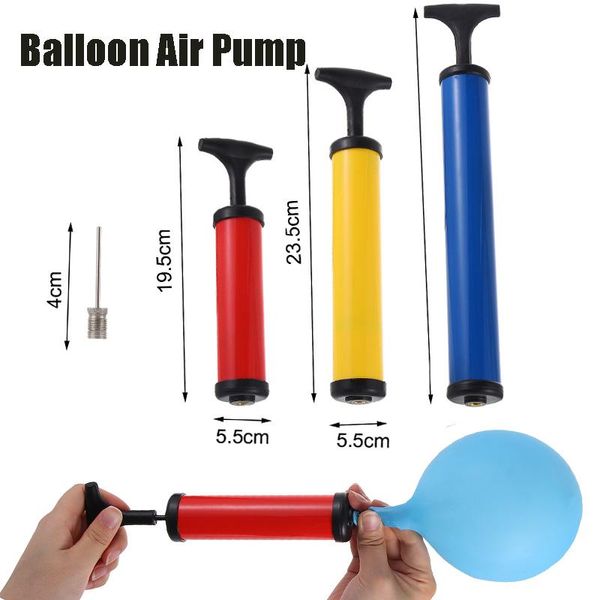 

bike pumps portable hand pressure air pump with inflating adaptor needle for bicycle basketball soccer rugby football balloon tire