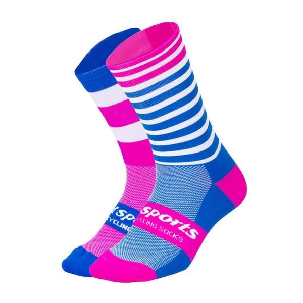 

sports socks professional cycling outdoor sport all season racing print compression calf length, Black