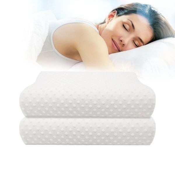 

pillow slow rebound memory foam neck orthopedic cervical coccyx massager health care pain release sleeping