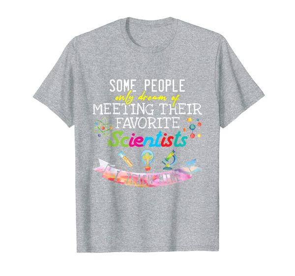 

science teacher i teach my favorite scientists gift t-shirt, White;black