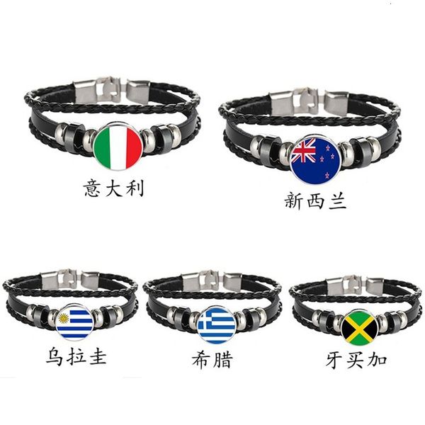

souvenir italian creative flag multi layer knitting bracelet uruguayan time