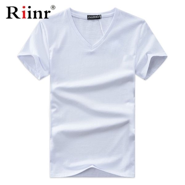 

short sleeve t shirt men's tees v neck slim fit t-shirt men casual summer tshirt camisetas plus size s-5xl 210716, White;black