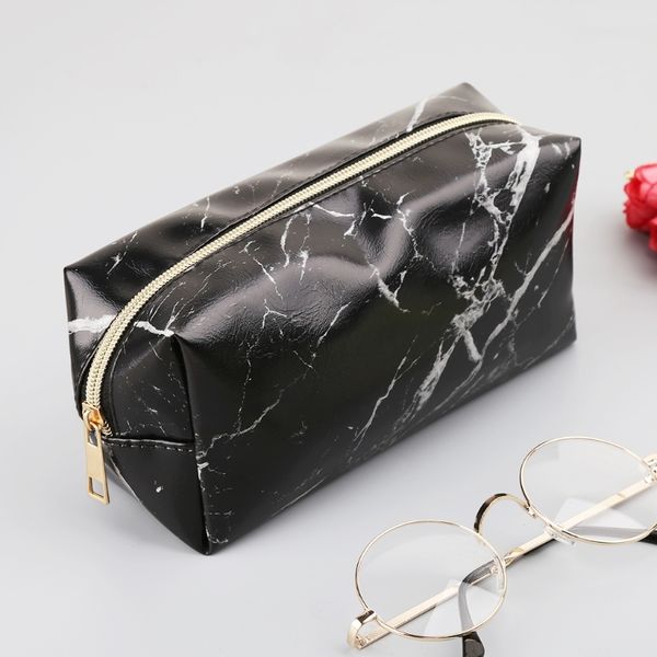 

large cute pencil case pencil case zipper bag marble cosmetic storage supplies