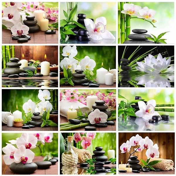 

diamond painting ab colorful embroidery orchid stone 5d diy full square rhinestone mosaic cross stitch flowers art kit