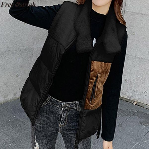 

women's jackets sagace 2021 women sleeveless jacket winter ultralight white duck down vest female slim windproof warm waistcoat, Black;brown