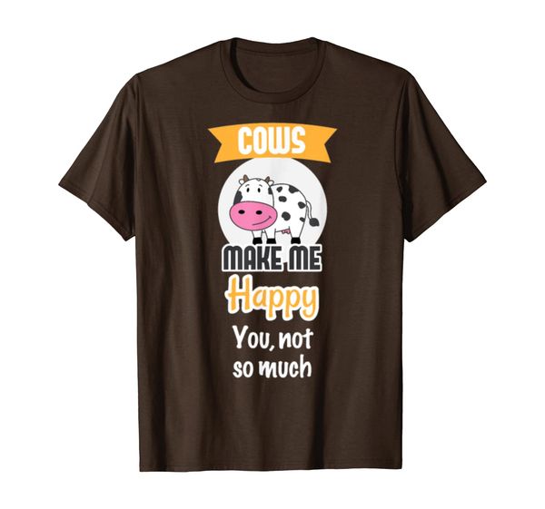 

cows make me happy farmer Funny T-Shirt, Mainly pictures