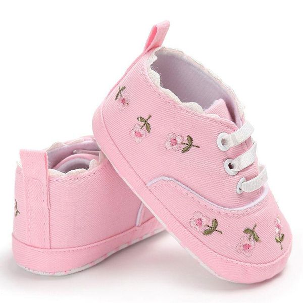 

first walkers walker baby girl shoes white lace floral embroidered soft prewalker walking toddler kids