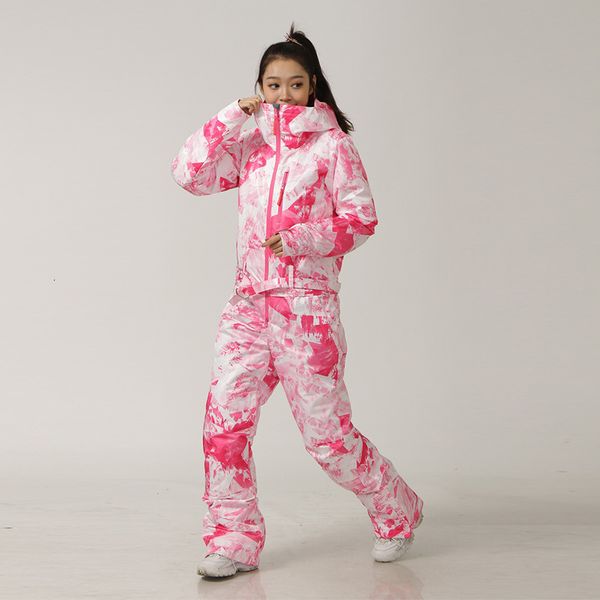 

fashion designer women a piece of skipak outdoor snowboard jas waterproof warm compression ski set hooded winter clothing overall, Gray